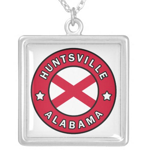 Huntsville Alabama Silver Plated Necklace