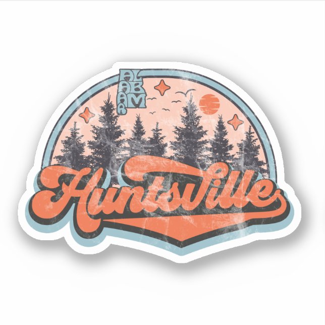 Huntsville, Alabama Sticker (Front)