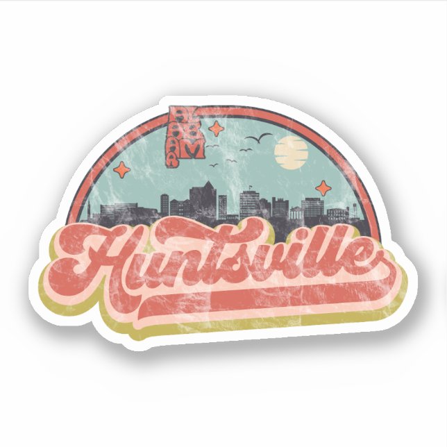 Huntsville, Alabama Sticker (Front)