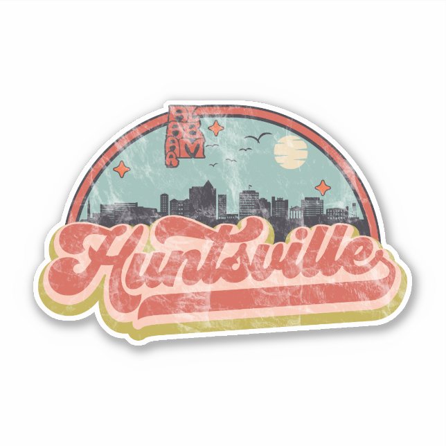 Huntsville, Alabama Sticker (Front)