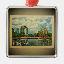 Huntsville Alabama Vintage Travel Ornament
