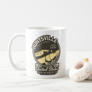 HUNTSVILLE CITY ALABAMA - ROCKET SPACESHIP COFFEE MUG