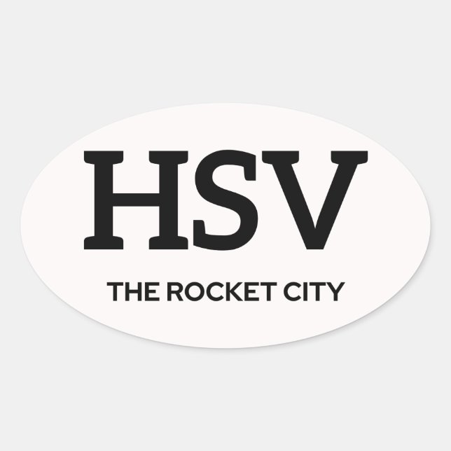 Huntsville IATA Sticker 1 (Front)