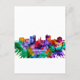 Huntsville Skyline Invitation Postcard