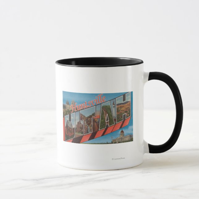 Huntsville, Utah - Large Letter Scenes Mug (Right)