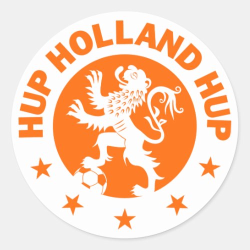 Hup Holland _ Editable Background color Classic Round Sticker
