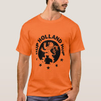 Hup Holland T-Shirt - Black Dutch Soccer Lion!