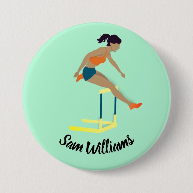 Hurdles Button (Front)
