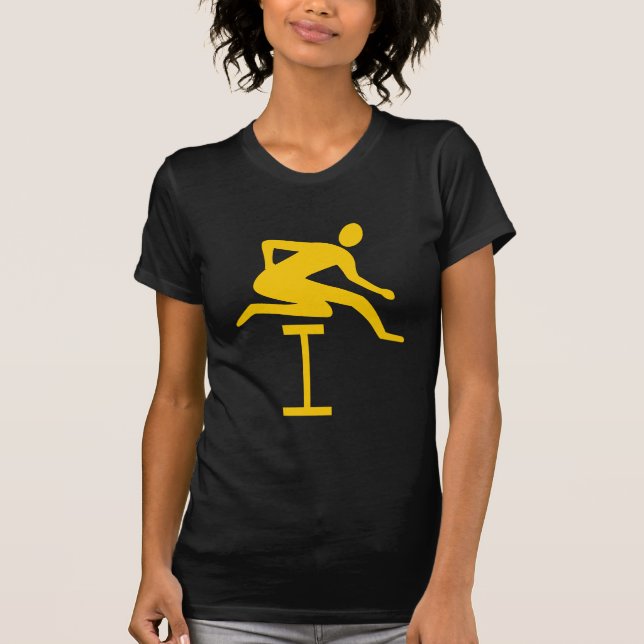 Hurdling - Amber T-Shirt (Front)
