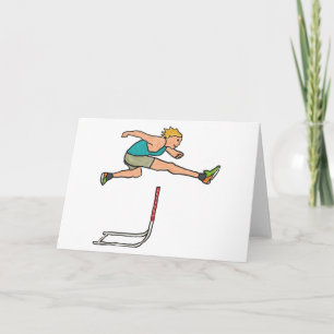 Hurdling Hurdles Card