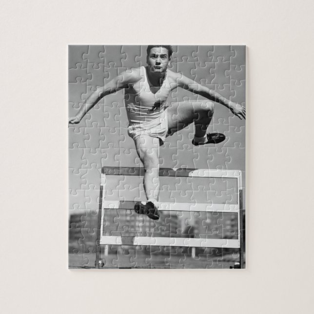 Hurdling Jigsaw Puzzle (Vertical)