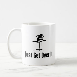 Hurdling Just Get Over It Female Hurdler Girl Mom Coffee Mug
