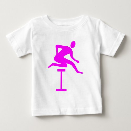 Hurdling _ Magenta Baby T_Shirt