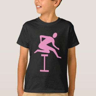 Hurdling - Pink T-Shirt