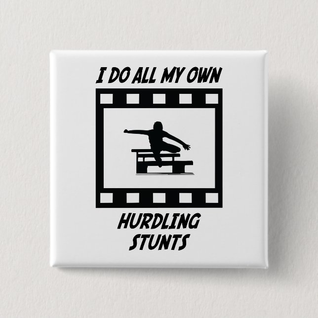 Hurdling Stunts Button (Front)