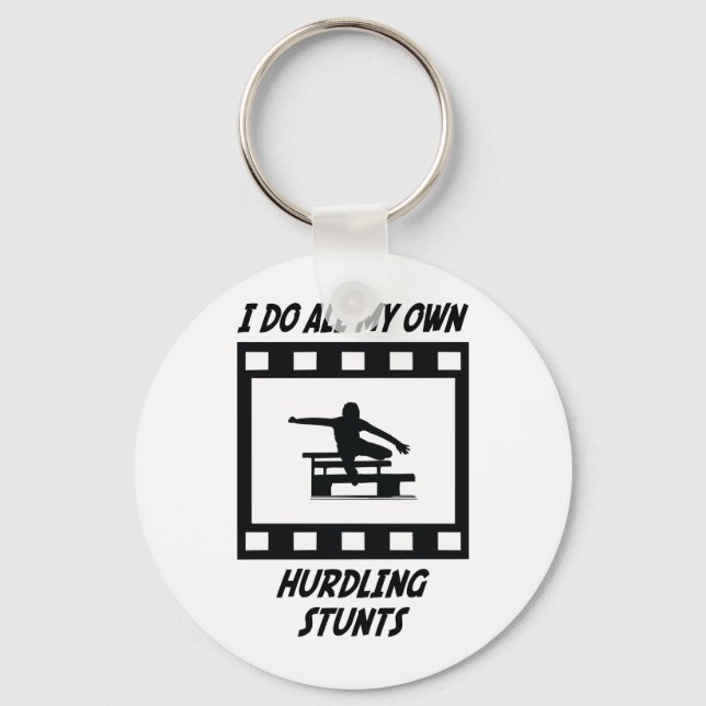 Hurdling Stunts Keychain (Front)