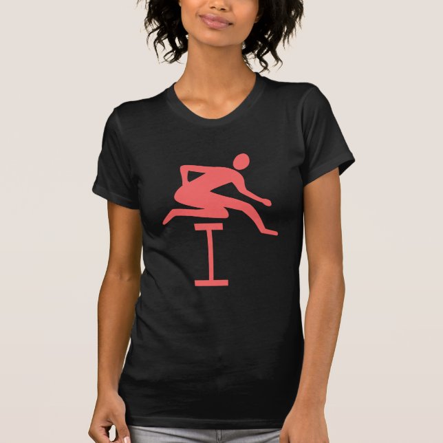 Hurdling - Tropical Pink T-Shirt (Front)