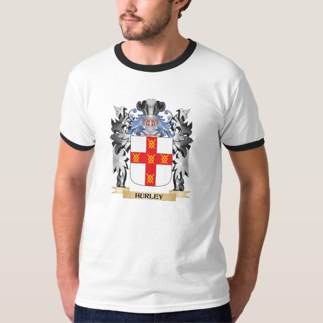 Hurley Coat of Arms - Family Crest T-Shirt (Front)