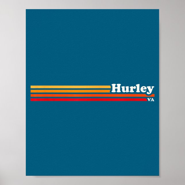 Hurley, Ky Vintage Sunset Retro  Poster (Front)
