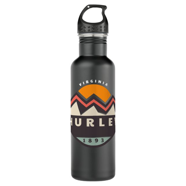 Hurley Virginia Long Sleeve  Stainless Steel Water Bottle (Front)