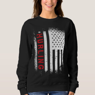 Hurling American Flag Sweatshirt
