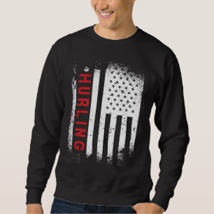 Hurling American Flag Sweatshirt