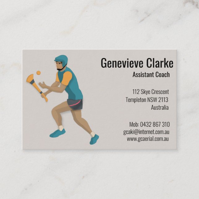 Hurling Business Card (Front)