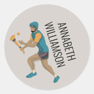 Hurling Classic Round Sticker