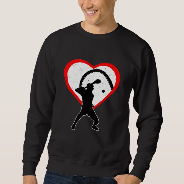 Hurling Heart Sport Love Anti Valentines Day Sweatshirt (Front)