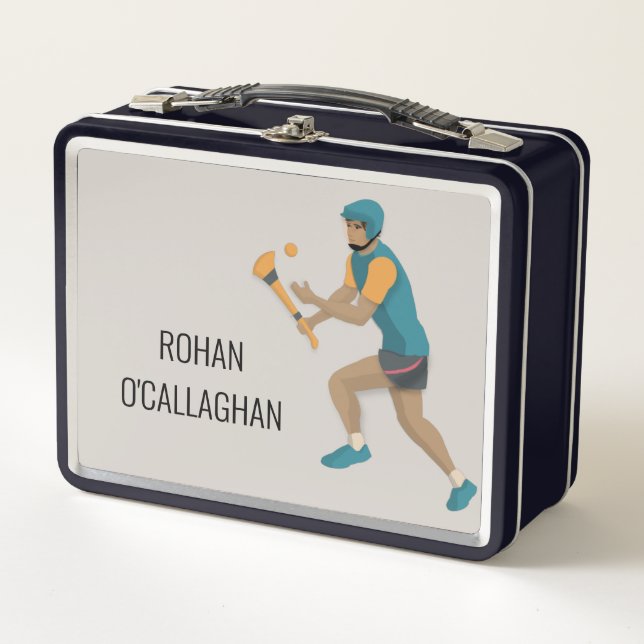 Hurling Metal Lunch Box (Front)