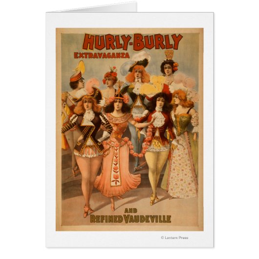 Hurly-Burly Extravaganza Theatre Poster Cards (Front)