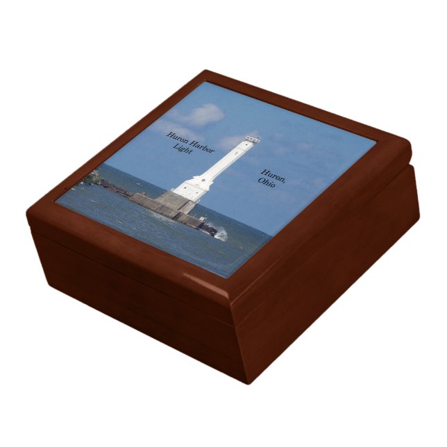 Huron Harbor Light keepsake box (Side)