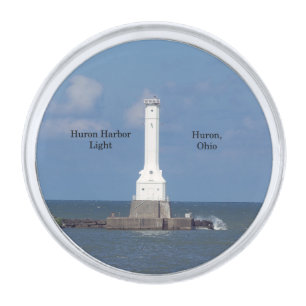 Huron Harbor Light lapel pin