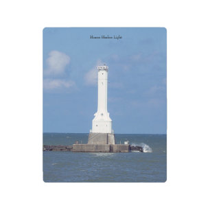 Huron Harbor Light metal wall art