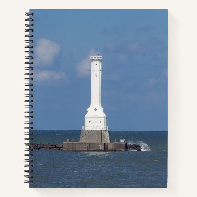 Huron Harbor Light notebook (Front)