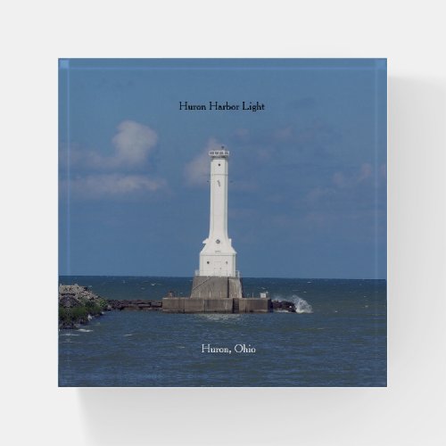 Huron Harbor Light paperweight