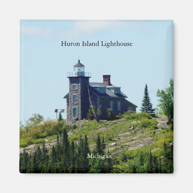 Huron Island Lighthouse magnet (Front)