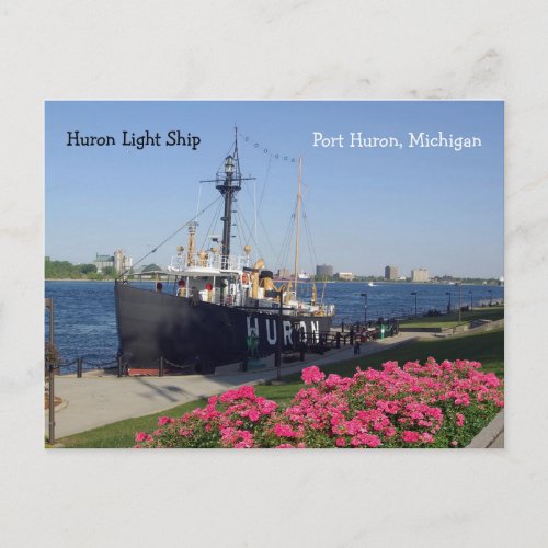 Huron Lightship post card