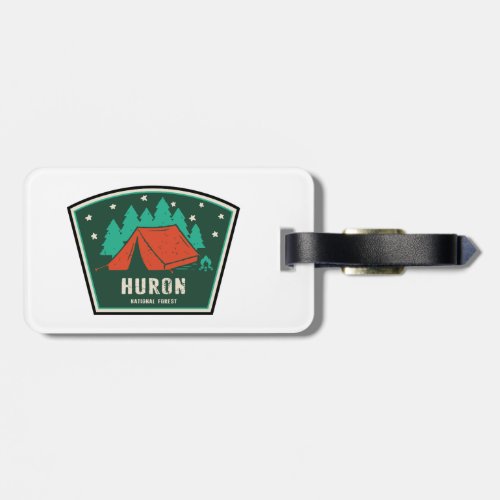 Huron National Forest Camping Luggage Tag