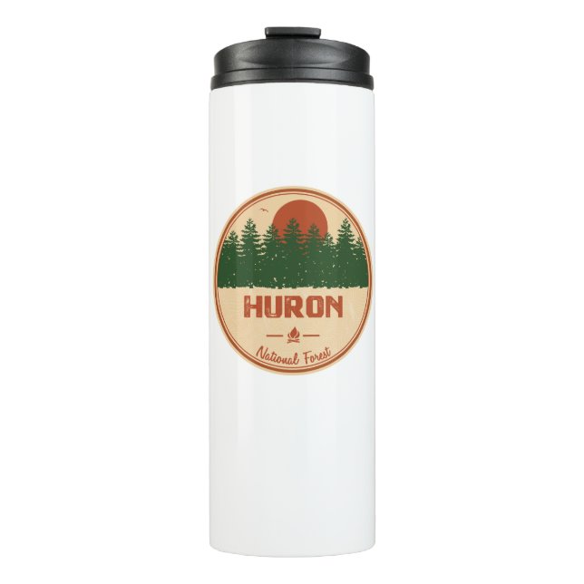 Huron National Forest Thermal Tumbler (Front)