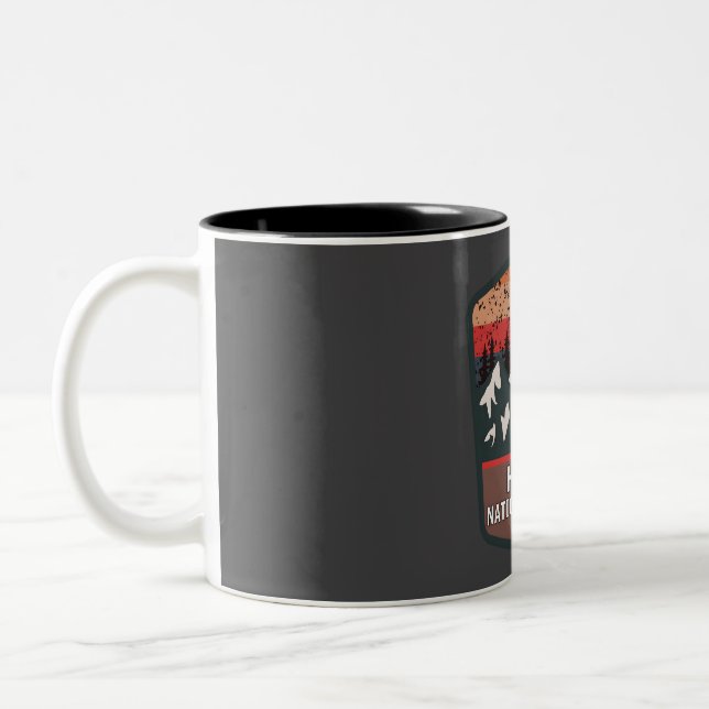 Huron national forest  Two-Tone coffee mug (Left)