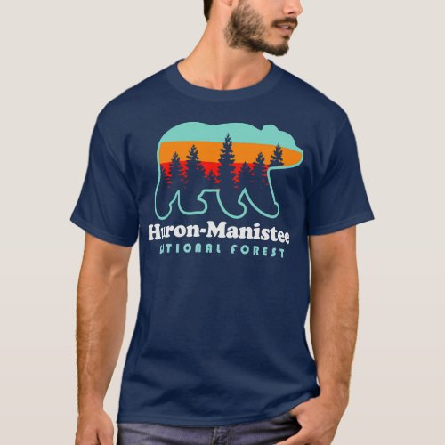 HuronManistee National Forest Michigan Bear T_Shirt