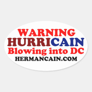 Hurricain Oval Oval Sticker