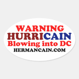 Hurricain Oval Sticker
