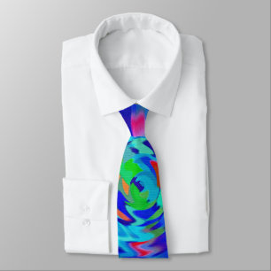 Hurricane abstract neck tie
