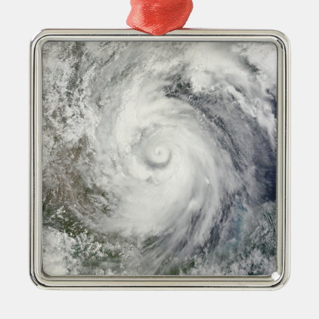Hurricane Alex over the western Gulf of Mexico Metal Ornament (Front)