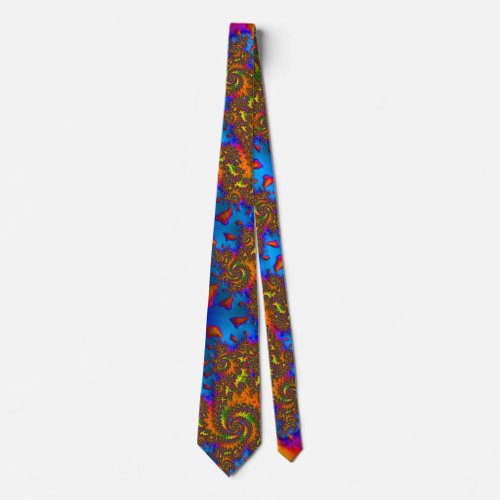 Hurricane Alley Psychedelic Fractal Abstract Neck Tie