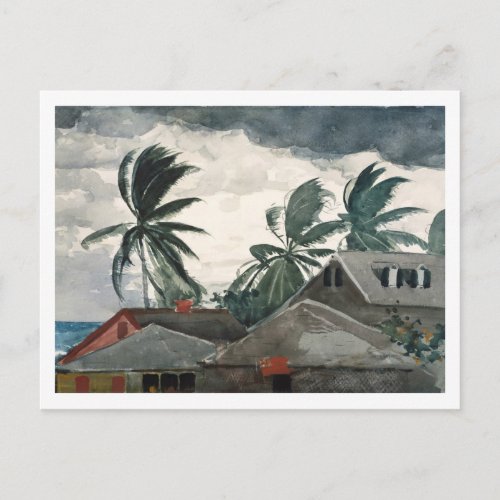 Hurricane Bahamas Landscape Winslow Homer Postcard