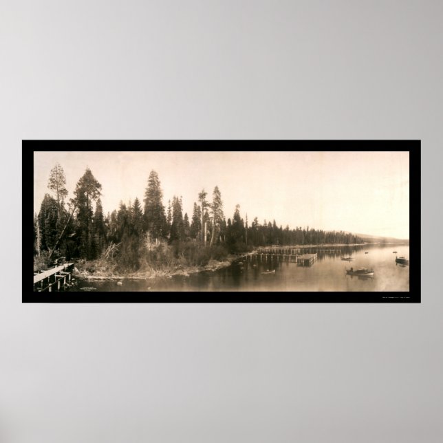 Hurricane Bay Tahoe Photo 1908 Poster (Front)