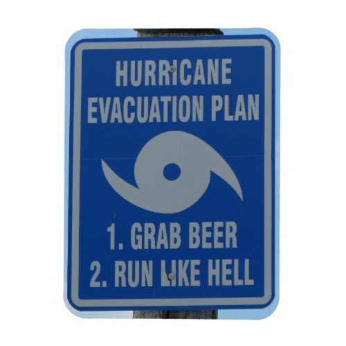 Hurricane Beer Plan Magnet
